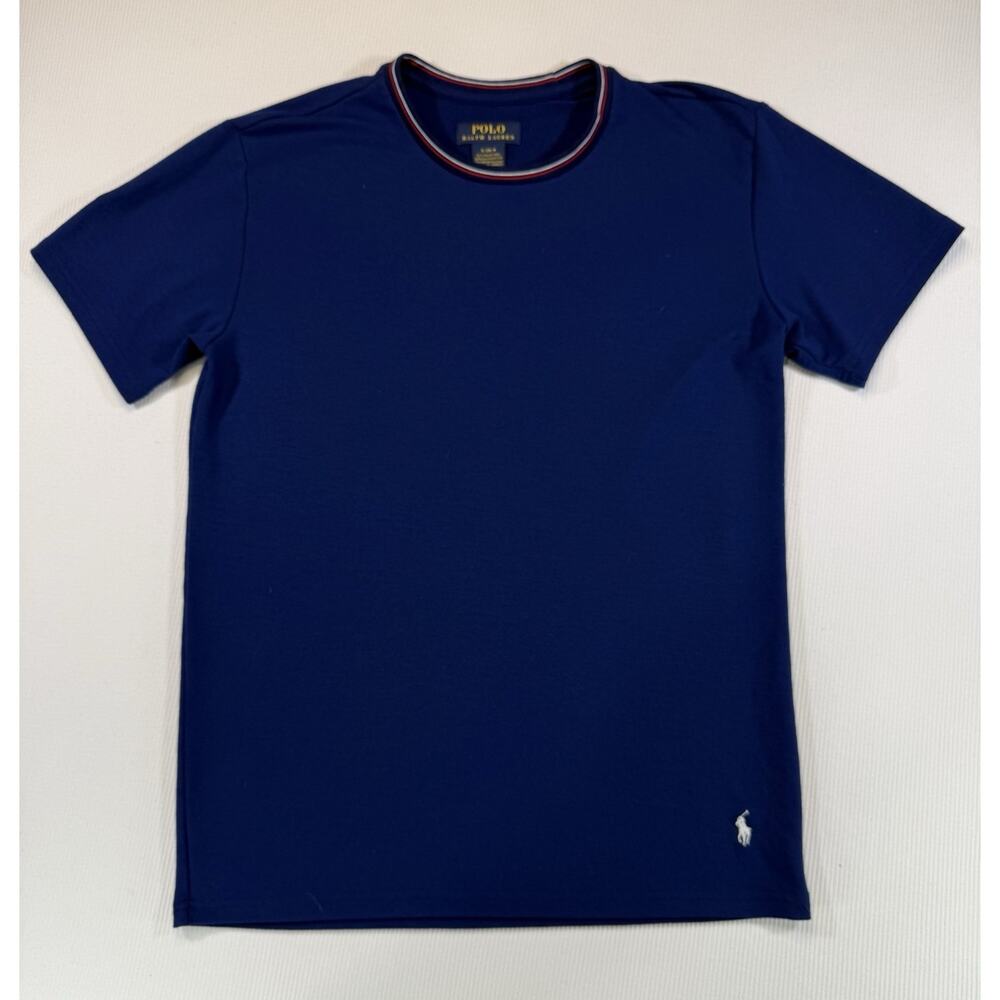 Polo Ralph Lauren Performance T Shirt Mens Small Blue Stretch Pony Logo